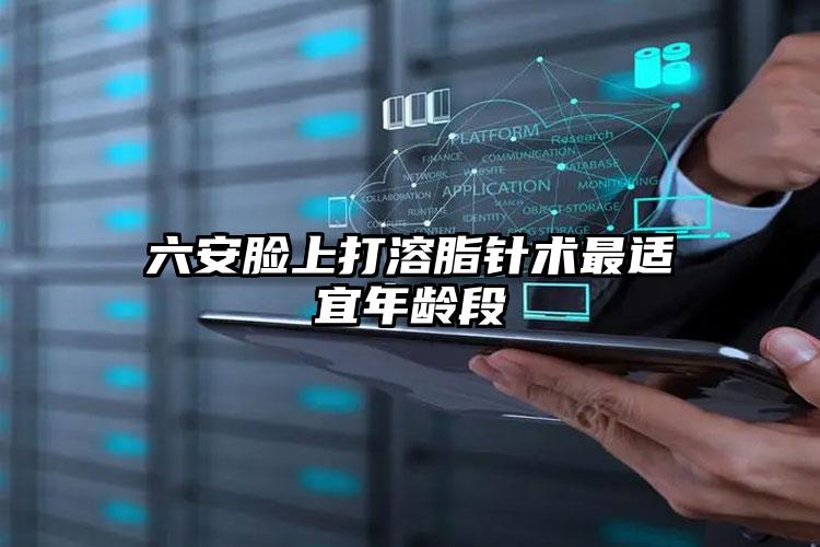 六安脸上打溶脂针术最适宜年龄段