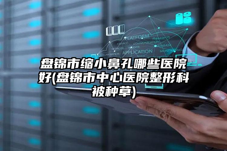 盘锦市缩小鼻孔哪些医院好(盘锦市中心医院整形科被种草)