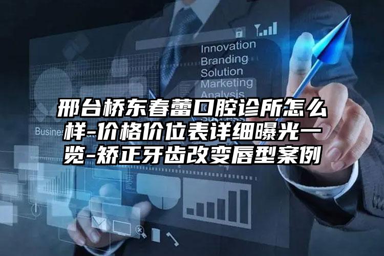 邢台桥东春蕾口腔诊所怎么样-价格价位表详细曝光一览-矫正牙齿改变唇型案例